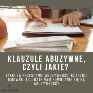 Klauzule abuzywne str